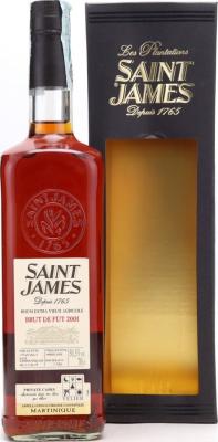 Saint James 2001 Brut de Fut Martinique Velier 18yo 50.3% 700ml