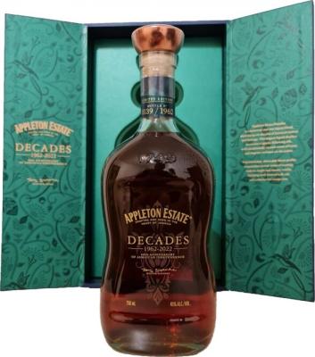 Appleton Estate 1962 Decades 60th Anniversary of Jamaican Independence 60yo 45% 750ml