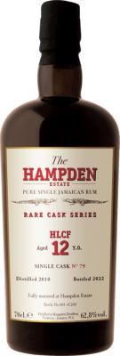 Velier Hampden Estate 2010 Rare Cask Series HLCF Single Cask No.79 12yo 62.8% 700ml