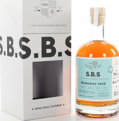 S.B.S 2006 Foursquare Barbados Harvey Nichols 15yo 64.7% 700ml