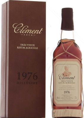 Clement 1976 Millesime Tres Vieux Rhum Agricole Wooden Box 44% 700ml