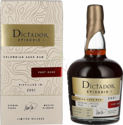 Dictador 2001 Episodio I Port Cask 20yo 44% 700ml