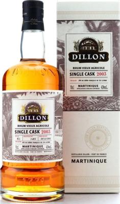 Dillon 2003 Single Cask 43% 700ml