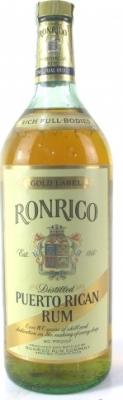 Ronrico Gold Label Puerto Rican Rum 40% 950ml