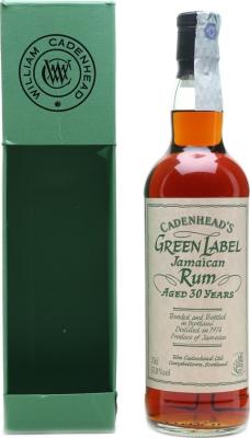 Cadenhead's 1974 Green Label Jamaican 30yo 51.8% 700ml