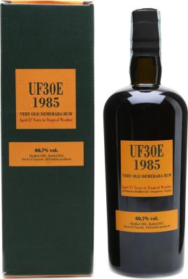 Velier Demerara 1985 UF30E Guyana 27yo 60.7% 700ml