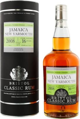 Bristol Classic Rum 2008 New Yarmouth Jamaica 16yo 57.4% 700ml