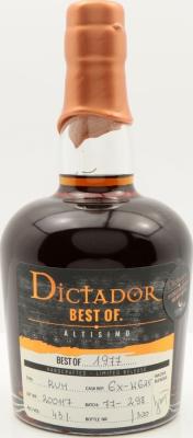 Dictador Best of 1977 Altisimo 43% 700ml