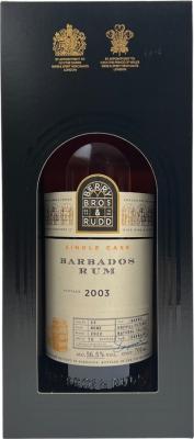 Berry Bros. & Rudd 2003 Barbados Cask No.22 56.5% 700ml