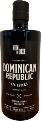 Rom De Luxe Dominican Republic 474 Esters Batch No.1 93% 500ml