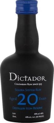 Dictador 20yo 40% 50ml