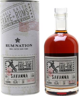 Rum Nation 2001 Savanna 15yo 52.8% 700ml