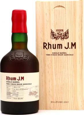 Rhum J.M 2001 Single Barrel #000295 19yo 40.12% 500ml