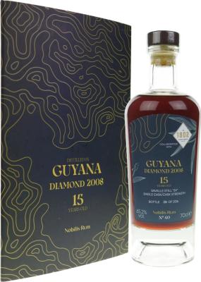 Nobilis Rum 2008 Diamond Guyana Savalle Still SV #40 Collaboration with Bar 1802 15yo 65.2% 700ml