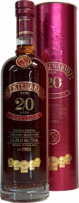 Ron Centenario Fundacion Tube 20yo 40% 750ml