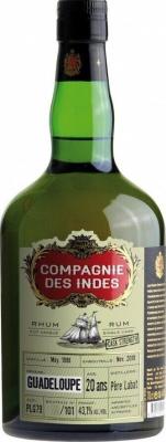 Compagnie des Indes 1998 Guadeloupe 20yo 43.1% 700ml