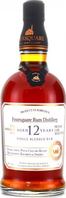 Foursquare Private Cask Selection V&B Peculiari 12yo 48% 700ml