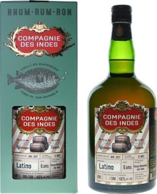 Compagnie des Indes 2017 Latino 6yo 46% 700ml