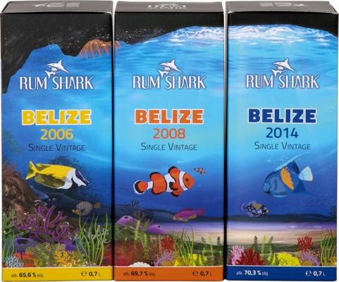 Rum Shark Belize 3 Bottles SET 700ml