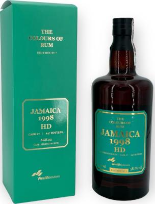 The Colours of Rum 1998 Batch No.3 HD Jamaica Edition no.7 23yo 58.7% 700ml