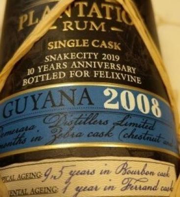 Plantation 2008 Guyana Felixvine 11yo 47.1% 700ml