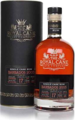 The Royal Cane Cask Company 2005 Barbados Foursquare Single Cask No.Mo86 17yo 58% 700ml