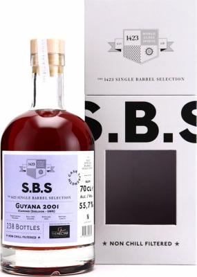 S.B.S 2001 Guyana Diamond Skeldon SWR Cask Strength Selected and Bottled for The Nectar 15th Anniversary 55.7% 700ml