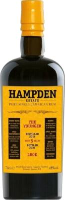 Velier Hampden Estate 2016 LROK The Younger 5yo 49% 700ml