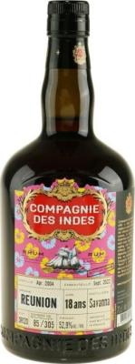 Compagnie Des Indes 2004 Savanna Reunion 18yo 52.9% 700ml