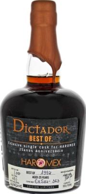 Dictador Best of 1992 Exclusive Single Cask for Haromex 25th Anniversary 25yo 45% 700ml