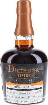 Dictador Best of 1975 Altisimo 42yo 45% 700ml