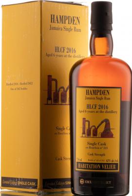 Habitation Velier 2016 Hampden HLCF ex-Bourbon Cask #223 6yo 62% 750ml