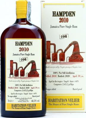 Habitation Velier 2010 Hampden C<>H Jamaica 10yo 68.5% 700ml