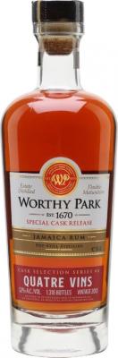 Worthy Park 2013 Quatre Vins Cask Selection Series #8 Jamaica Rum 6yo 52% 700ml