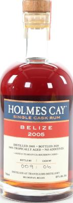 Holmes Cay 2005 Travellers Belize Single Cask 15yo 61% 700ml