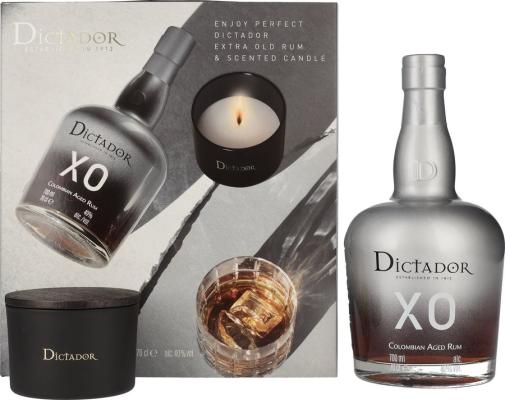 Dictador XO Colombian Aged Giftbox with Candle 40% 700ml