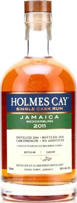 Holmes Cay 2011 Single Cask Jamaica 10yo 59% 750ml