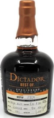 Dictator Best of 1974 Apasionado 44% 700ml