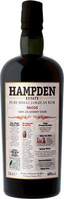 Velier Hampden Estate Pure Single Jamaican Pagos Sherry Cask LMDW Exclusive 60% 700ml