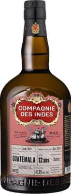 Compagnie Des Indes 2011 Darsa Guatemala 12yo 43% 700ml