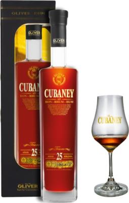 Cubaney Tesoro 25yo Giftbox With Glasses 38% 700ml