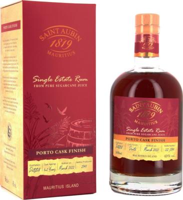 Saint Aubin Porto Cask Finish Mauritius 43% 500ml