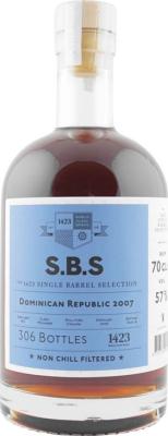 S.B.S 2007 Dominican Republic 12yo 57% 700ml