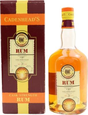 Cadenhead's 1974 Long Pond CRV Jamaica Cask Strength 20yo 73% 700ml