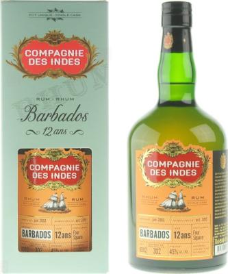 Compagnie des Indes 2003 Barbados 12yo 45% 700ml