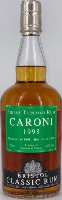 Bristol Classic Rum 1998 Caroni Trinidad And Tobago 10yo 40% 700ml