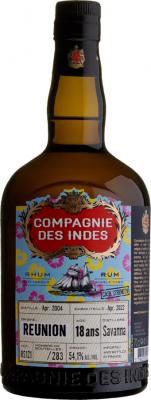 Compagnie des Indes 2004 Savanna Reunion 18yo 54.1% 700ml