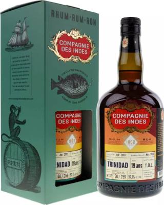 Compagnie Des Indes 2003 Trinidad Bottled for Le 1802 Monte Cristo Rum Bar 19yo 57.1% 700ml