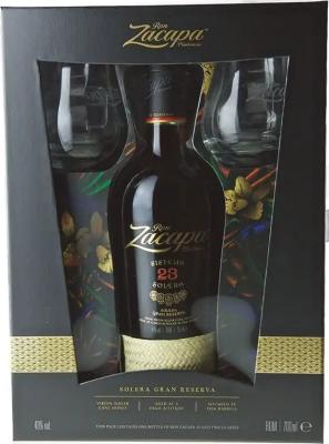 Zacapa Gran Reserva Sistema Solera Giftbox With Glasses 23yo 40% 700ml