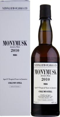 Velier National Rums of Jamaica 2010 Monymusk MBS Jamaica Velier 9yo 62% 700ml